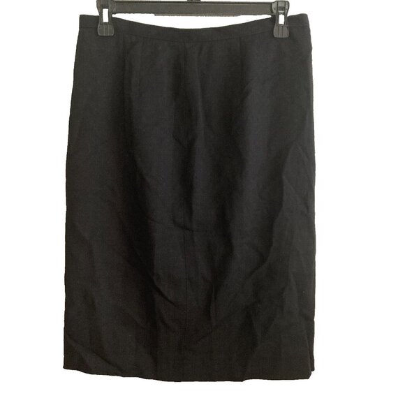 VTG Valentino Miss V Skirt Womens 12 Straight Pencil Wool New Old Stock Designer - Picture 1 of 8